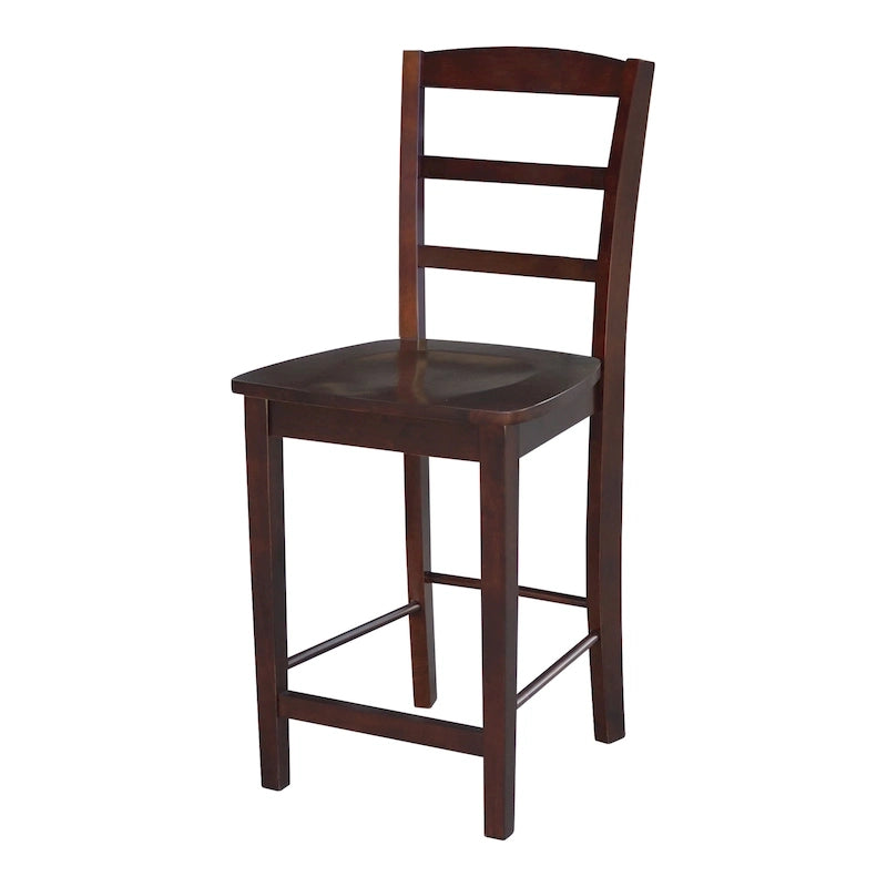 Tabouret de comptoir et de bar en bois massif
