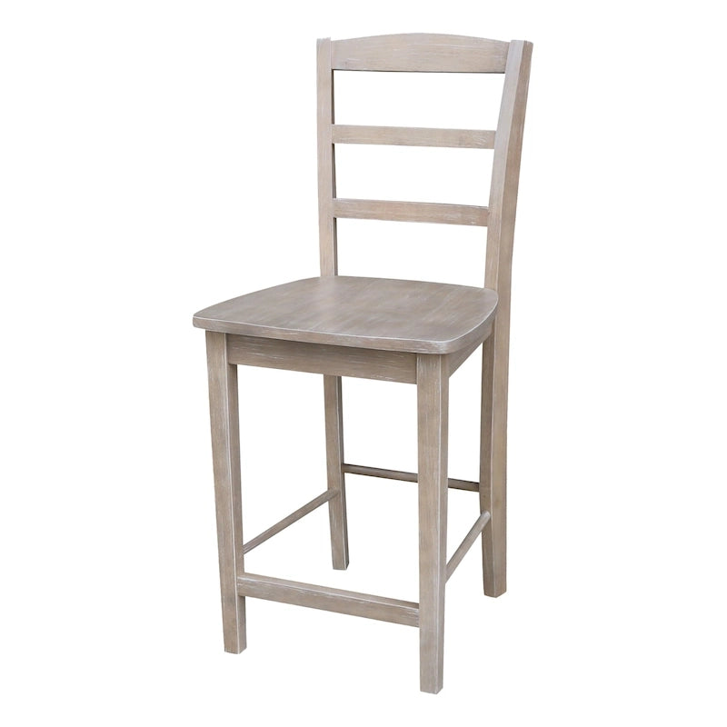 Tabouret de comptoir et de bar en bois massif