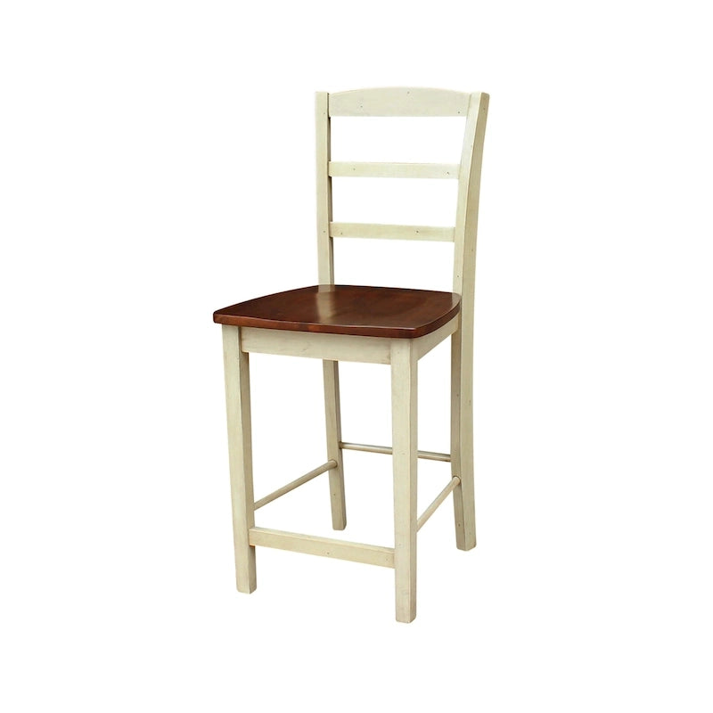 Tabouret de comptoir et de bar en bois massif