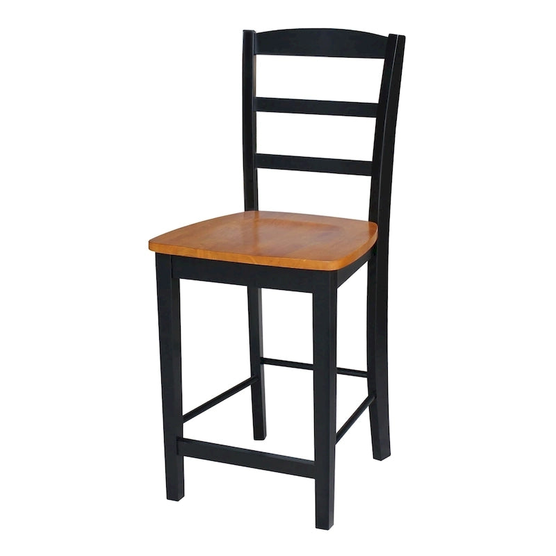 Tabouret de comptoir et de bar en bois massif