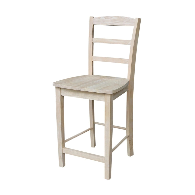 Tabouret de comptoir et de bar en bois massif