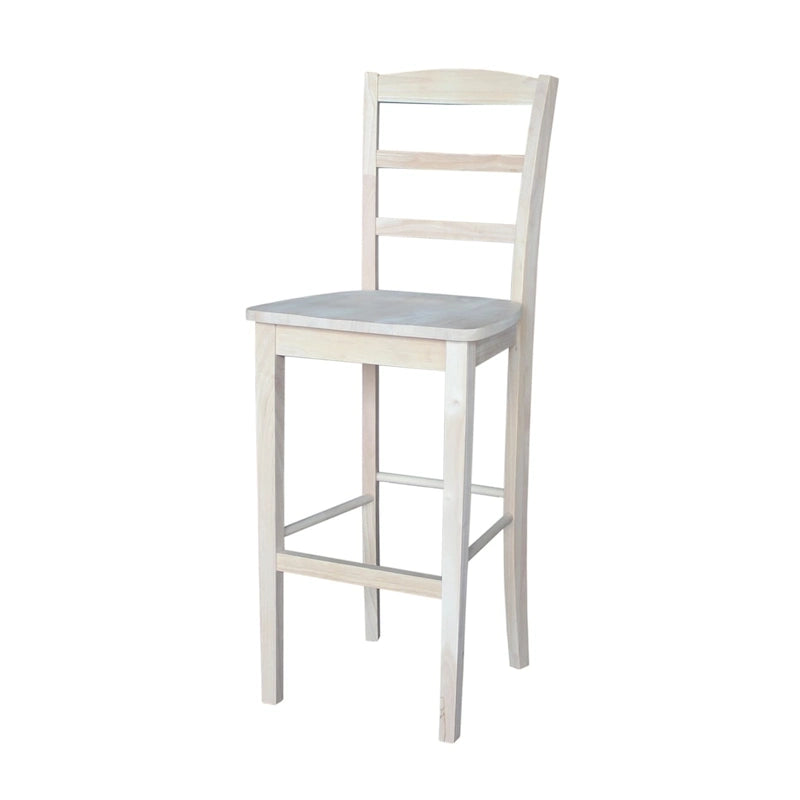 Tabouret de comptoir et de bar en bois massif