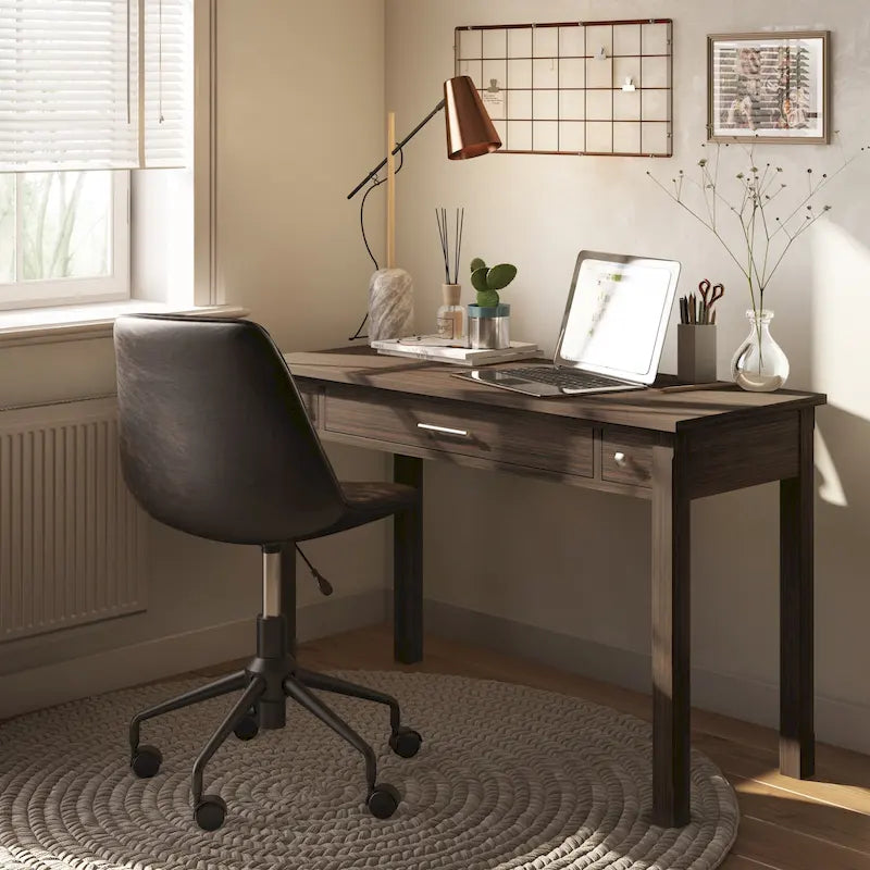 Scrivania contemporanea in legno massello