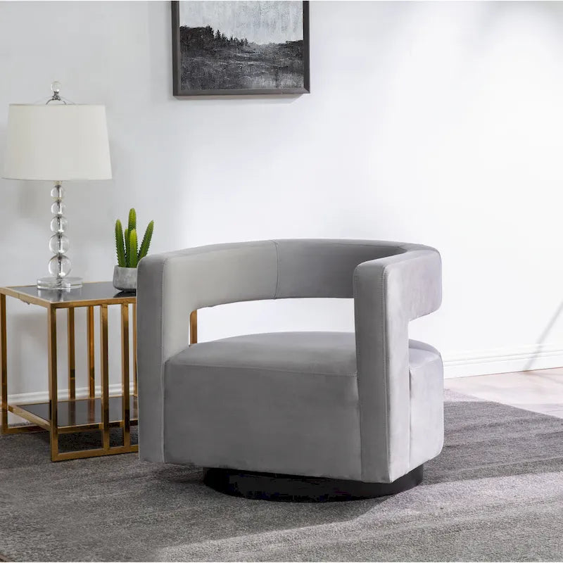 Designové čalouněné otočné křeslo