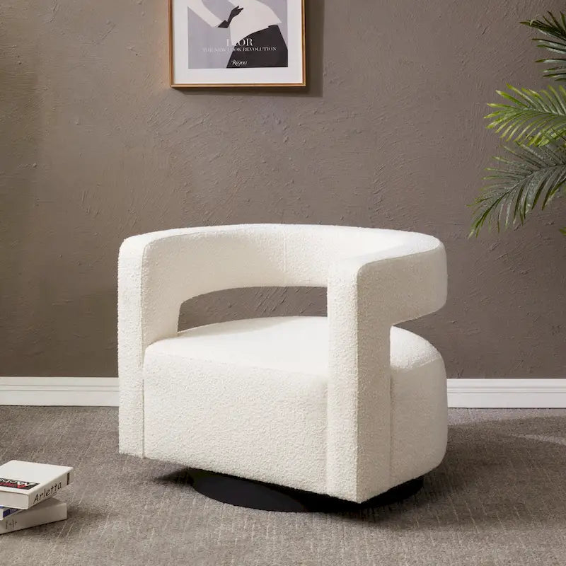 Designové čalouněné otočné křeslo