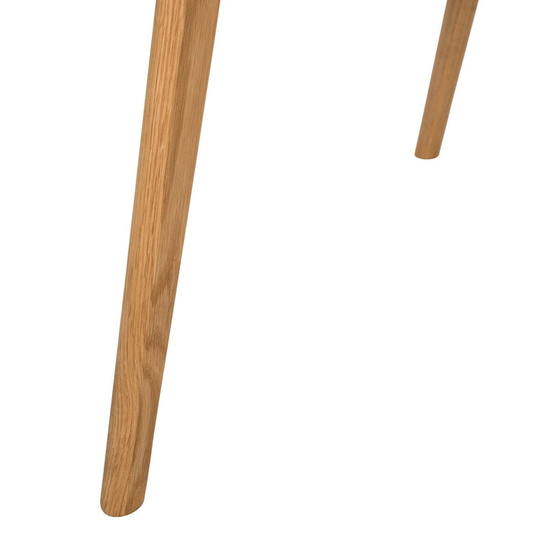 Tavolino da salotto moderno in bianco e legno naturale