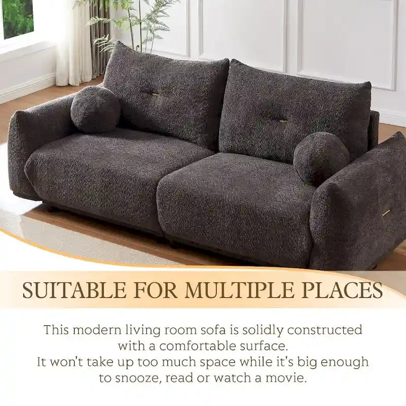 Lambswool Deep-Seat Comfort Sofa