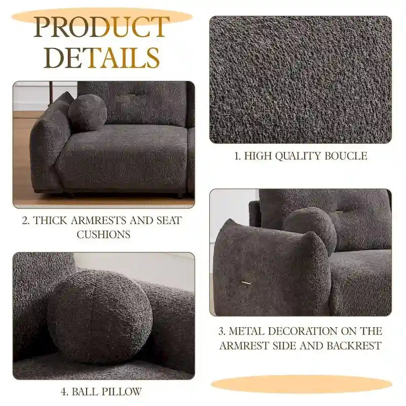 Lambswool Deep-Seat Comfort Sofa