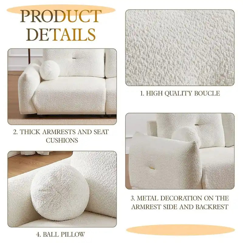 Lambswool Deep-Seat Comfort Sofa