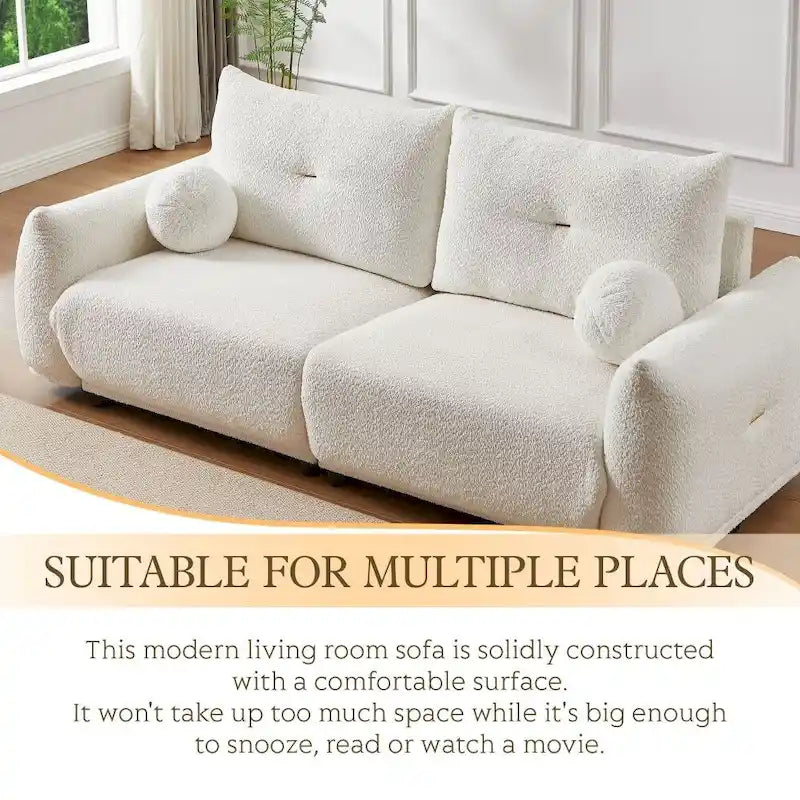 Lambswool Deep-Seat Comfort Sofa